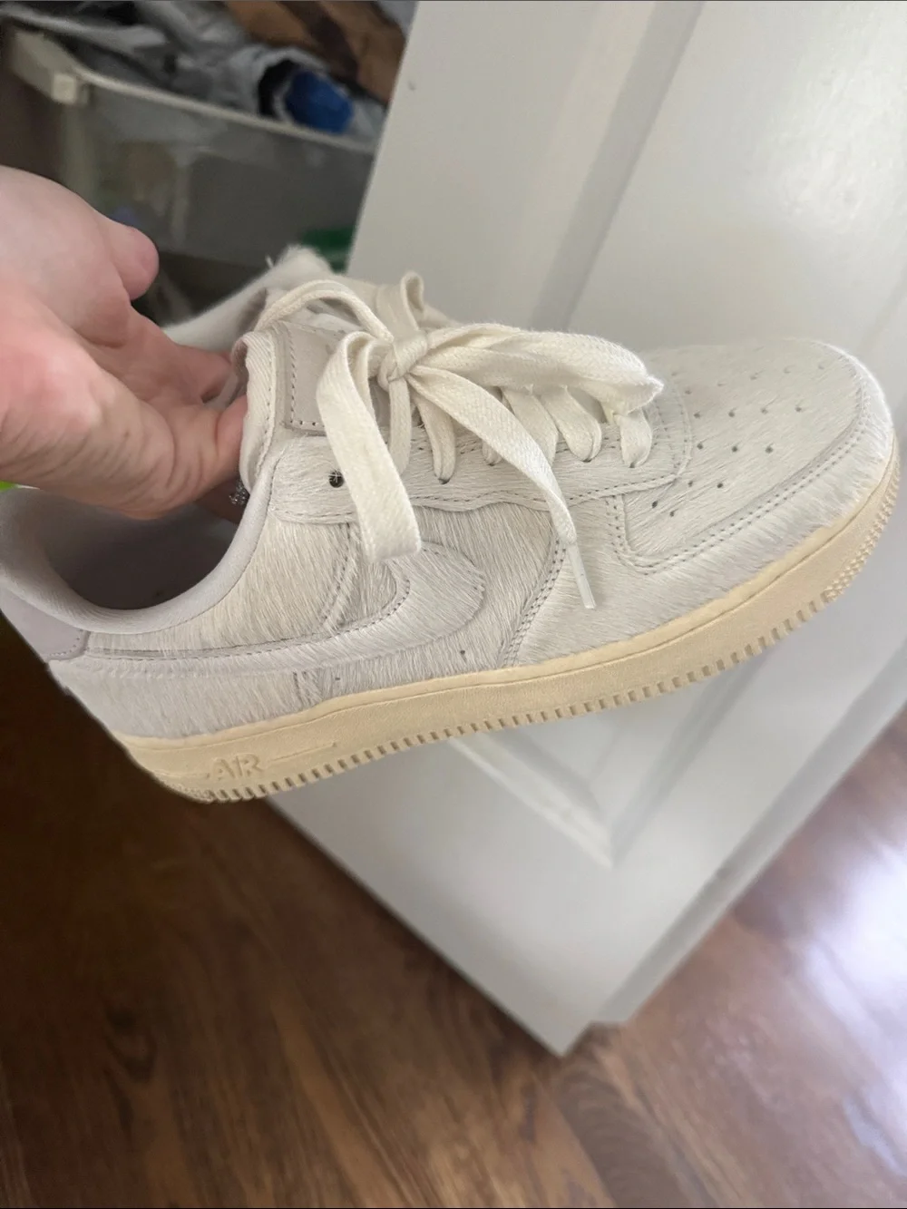 Nike Women’s Cream Low-Top Sneakers with Textured Upper